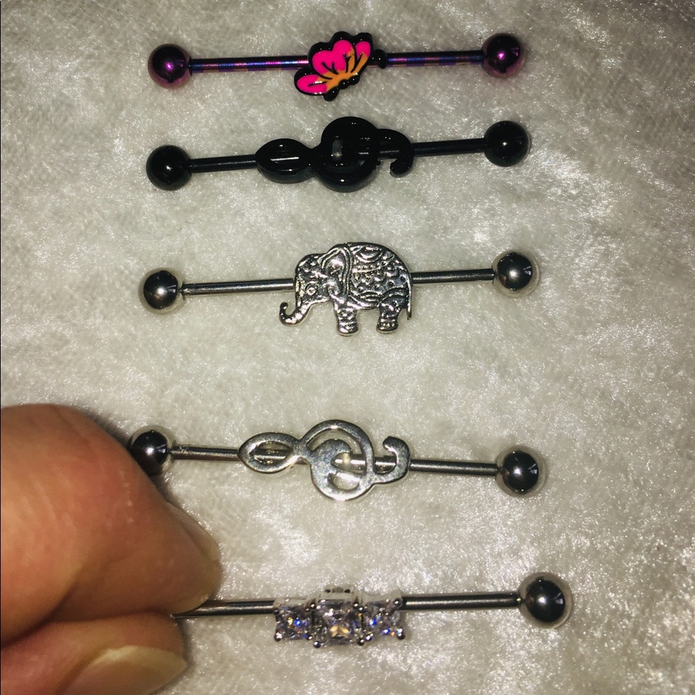 NWOT 316L Stainless Steel Industrials Set of 5
